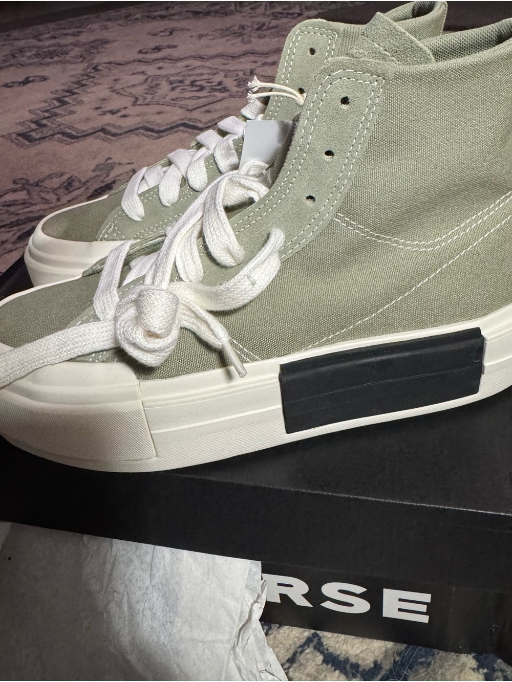 Converse Women's High-Top Sneakers in Sage Green